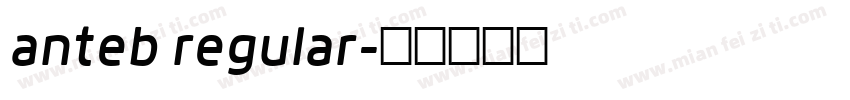 anteb regular字体转换